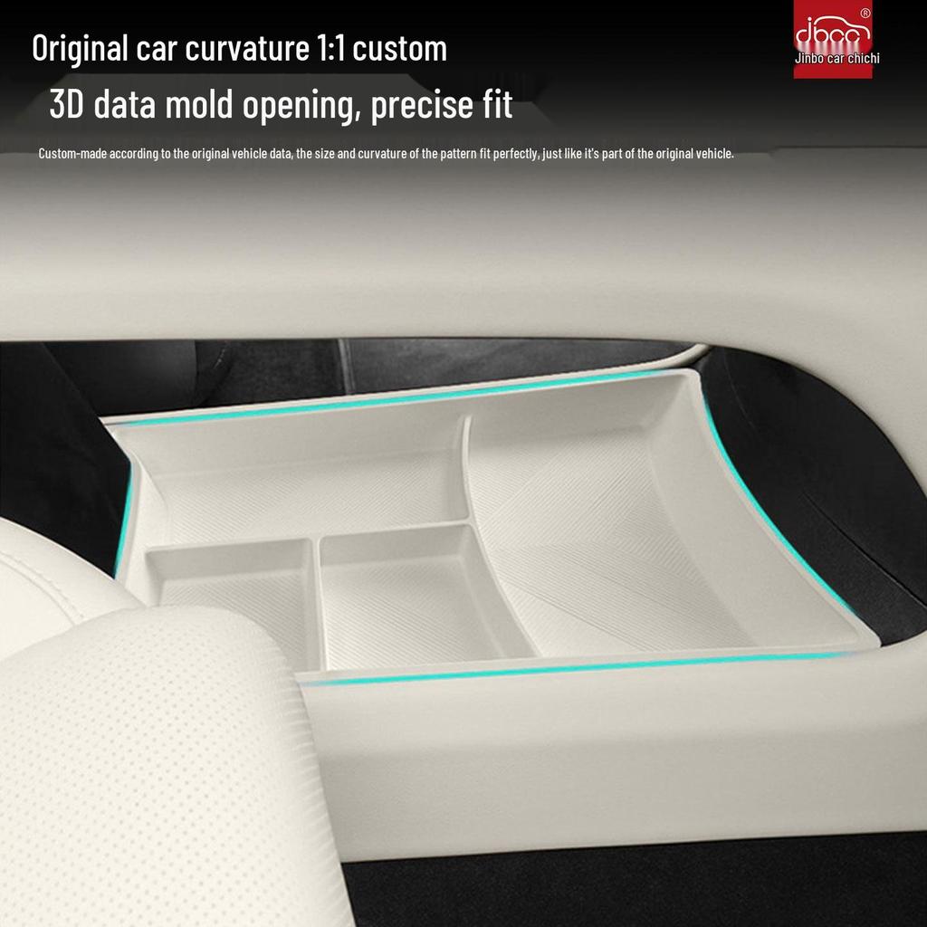 Silicone Pad for Li Auto I6 Center Console Box: Adds Lower Compartments for Storage & Interior Decor.