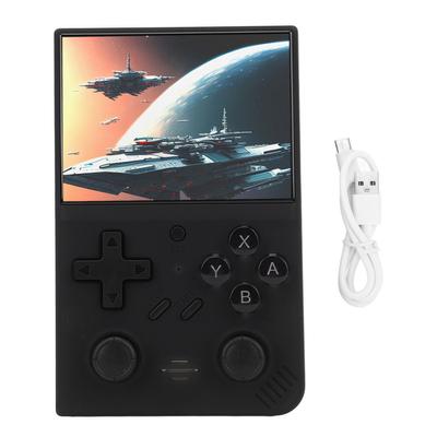 Tragbare Retro-Handheld-Spielekonsole, 3,5-Zoll-IPS-Bildschirm, eingebaute 64-GB-Speicherkarte, 3000-mAh-Akku