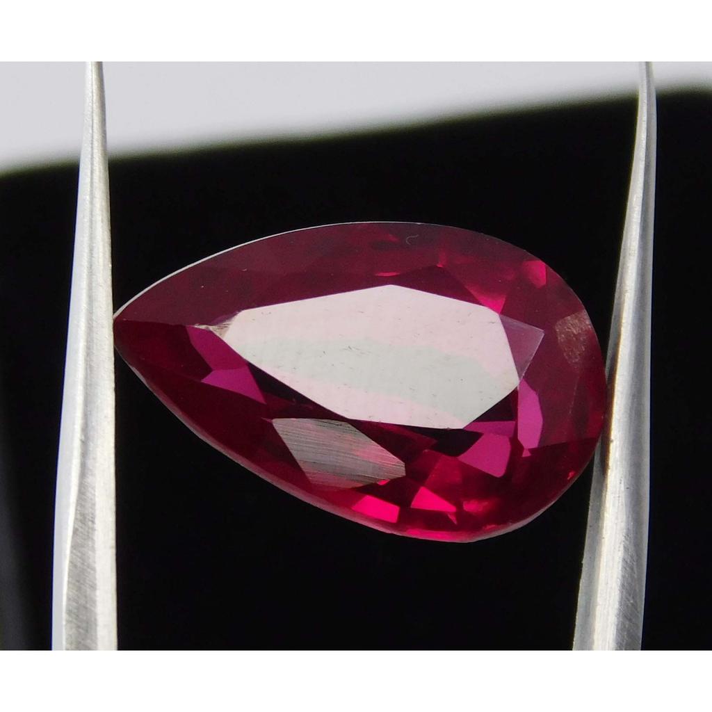 Natural Red Ruby 7.85ct Pear Cut Certified Loose Gemstone