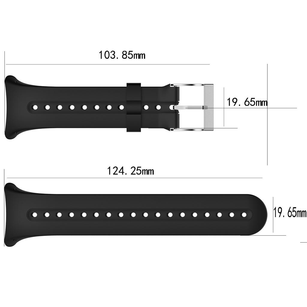 Black Strap For Garmin Swim Sport Watchband Soft Silicone Band Bracelet Accessories Correa