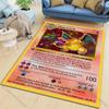 Tappeto Tappetino Pikachu Charizard Squirtle Stampa Tappeto per Soggiorno Camera da Letto Decorazione Divano Tappeto per Aree della Casa Tappetino Antiscivolo Tappeti da Gioco