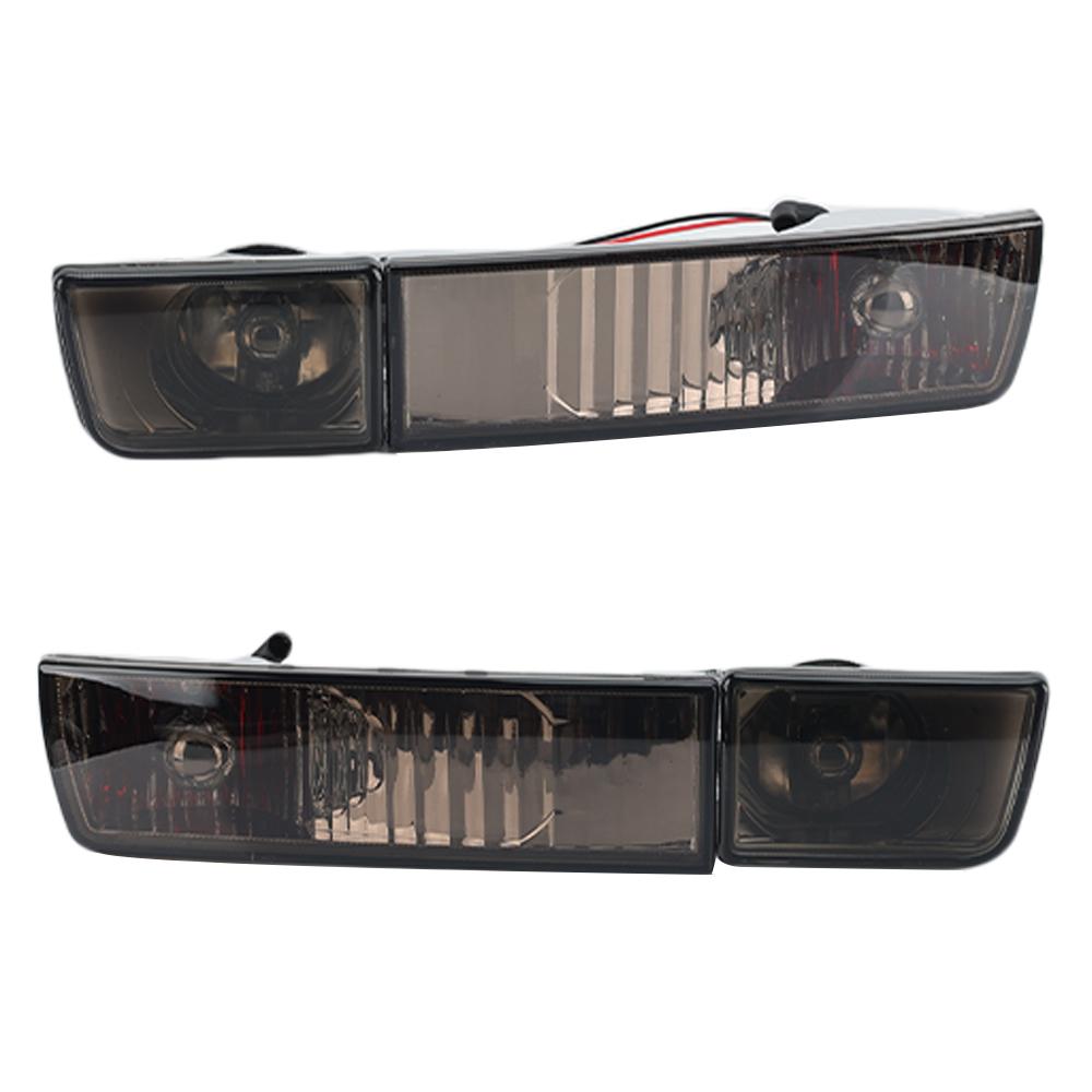 Für VW Golf 3 1992 -1997 Auto Frontstoßstange Nebelscheinwerfer + Blinkleuchte 4 Stück Set Getönte Farbe Autozubehör 1HM941778