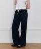 LADY VOLUME Light Flow Pants (Black)