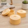 Creative Material Storage Bin Steamer Shape Box, with Lid, DIY Fondant Bread Artisan Craft Supply Box Crafts Display Case, for Handmade Collectibles