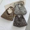 Fashion Large Capacity Leopard Canvas Handbag Women Bag Luxury Shoulder Bag Newest Shopping Tote Bag Casual Travel Underarm Bag
