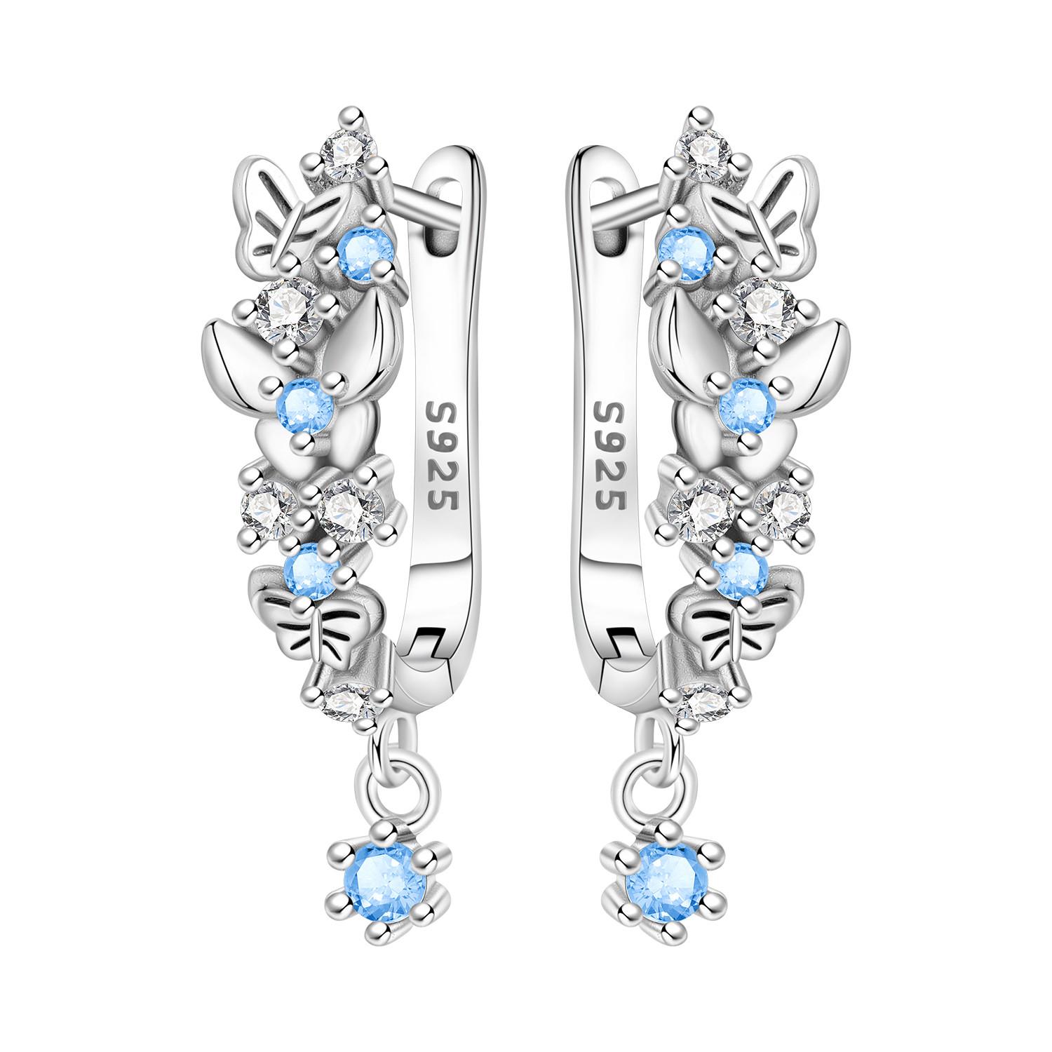 

Серьги-подвески Orstarry из серебра 925 пробы с бабочкой и насекомым Оригинальные ювелирные изделия Подарок на вечеринку, годовщину