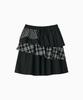 Ohesio Cancan Layered Skirt, Black Check
