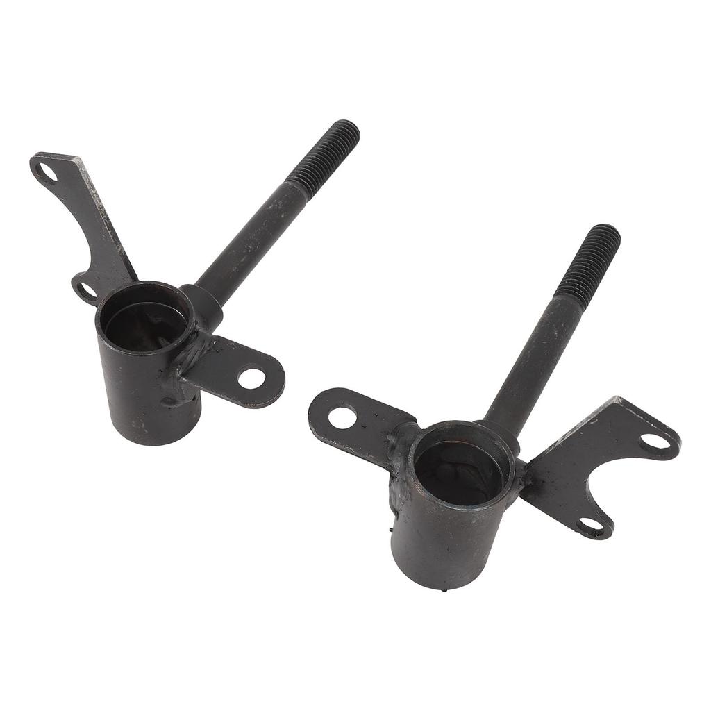 Pair of 10mm Front Wheel Steering Knuckle Spindle for Up To 110cc Go Kart Quad ATV Black