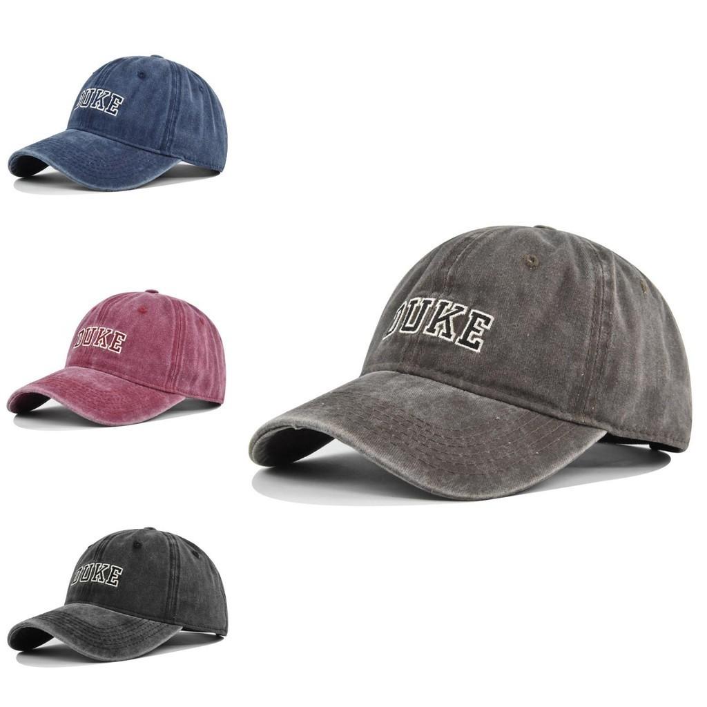 Hat Tongue Duck Duke Letter Embroidered Baseball Hat Vintage Cotton Material
