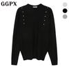 Half Neck Stud Knit Goakp002f