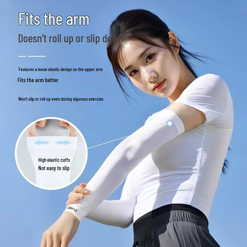 Li-Ning Unisex Ice Silk Sun Protection Arm Sleeves (2 Pairs)