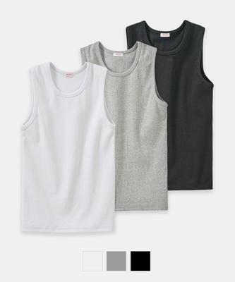 TAKEASY [Special Feature] (2-Pack) Cotton Ribbed Tank Top - 3 Colors