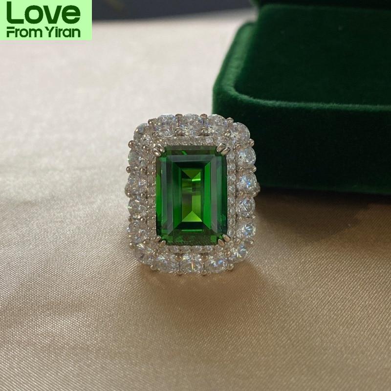 High End S Color Diamond Rings Nuptial Bridal Women Engagement Aaaaa +Zircon Finger Ring Jewelry Present Present Ladies RingLuxury