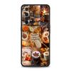 Pumpkin Autumn Leaves Coffee Case For Realme C67 C63 C55 C53 C35 C25 C21 GT 2 3 5 6 10 11 12 13 Pro Plus 5G Soft TPU Phone Cover