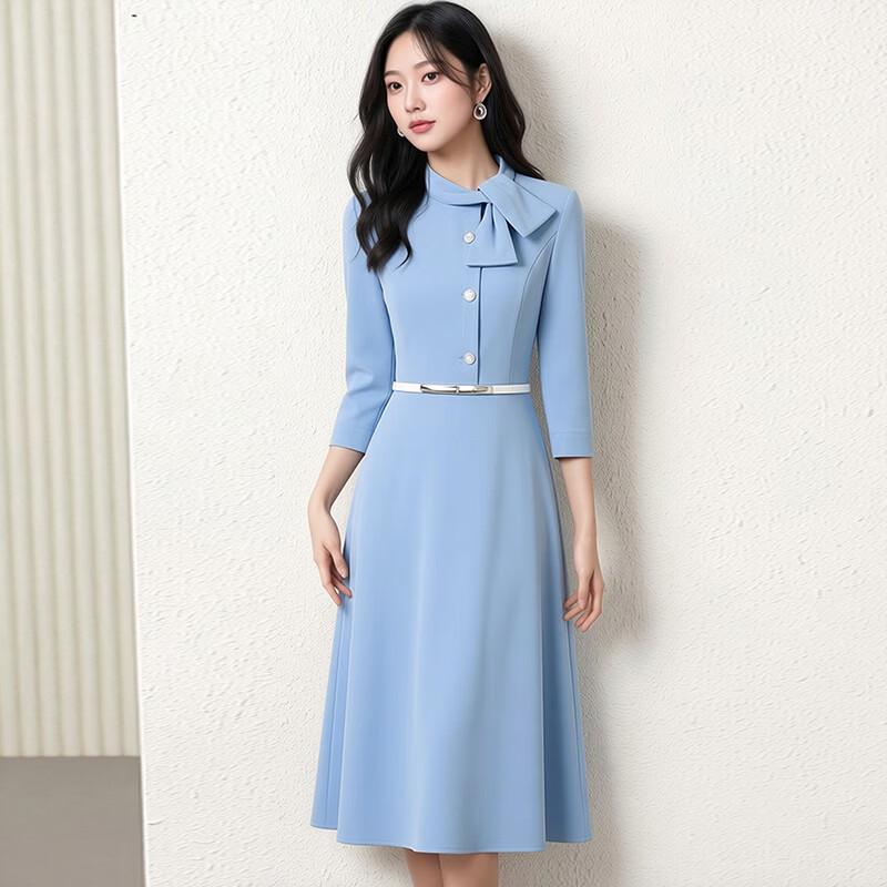 TLOMAN Women s Professional A-Line Work Dress S