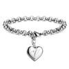 925 Sterling Silber Fein 26 Buchstaben Damen Herren Kette Armband Charm Herz Niedlich Hochzeit Persönlichkeit Schmuck Dame Geschenk Party 20cm