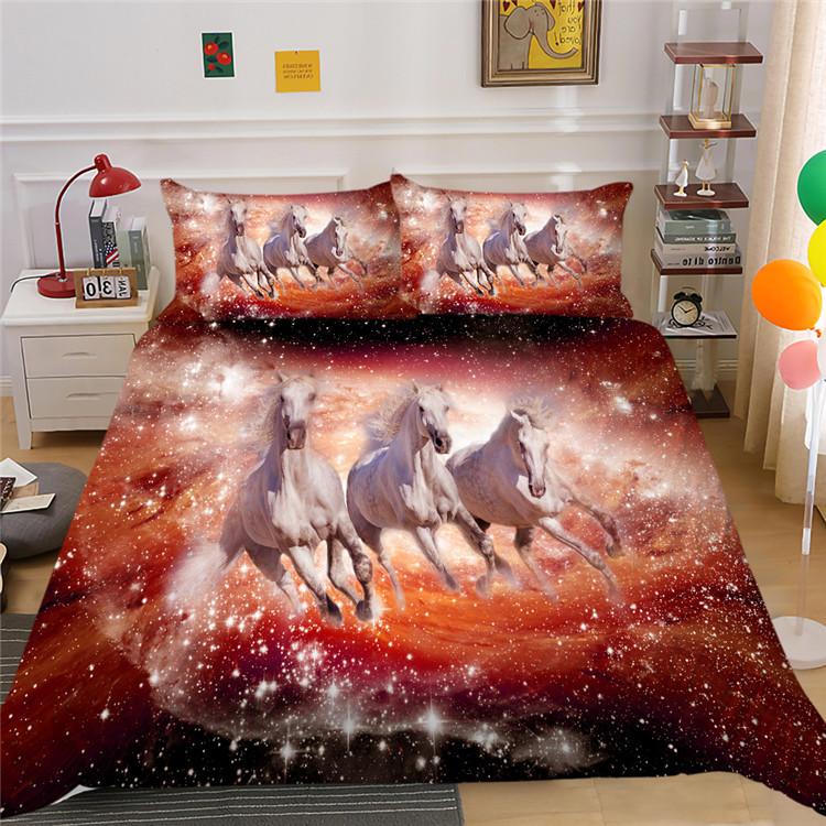 Digital Printing Bedding Three-Piece Polyester Star Animal Series