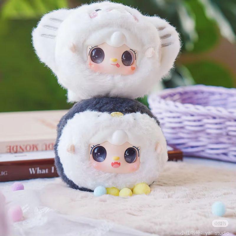 Yooki V6 Ocean Baby Series Blind Box Plush Doll Bag Pendant Keychain Desktop Decor Guess Doll Figure Trendy Toy Cute Plush Gifts