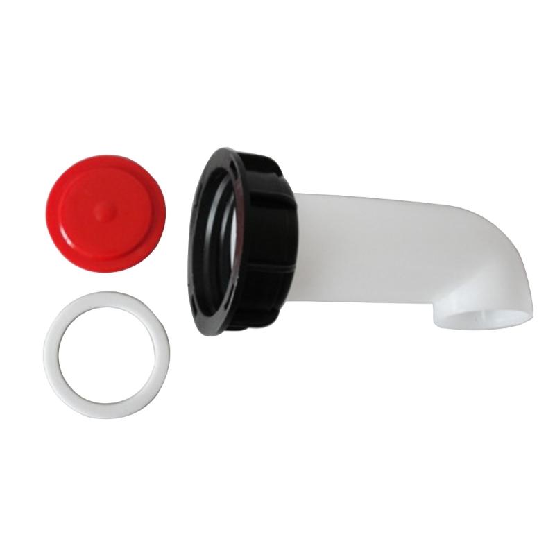 2Pcs IBC Tank Adapters Hose Splitters Connector Extension Drain Spouts Hose Water Tank Nozzle Tap Caps Valves Fitting