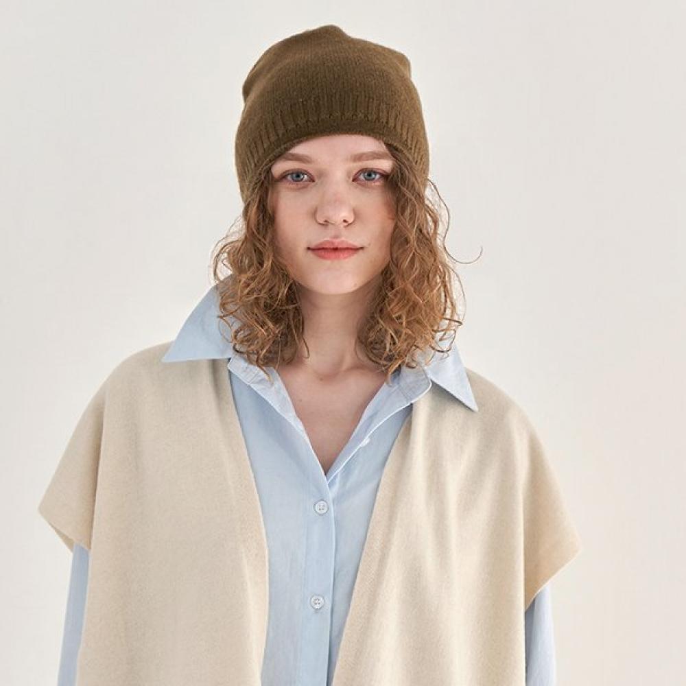 Dal Cashmere 30 Slouch Knit Beanie Olive Single option
