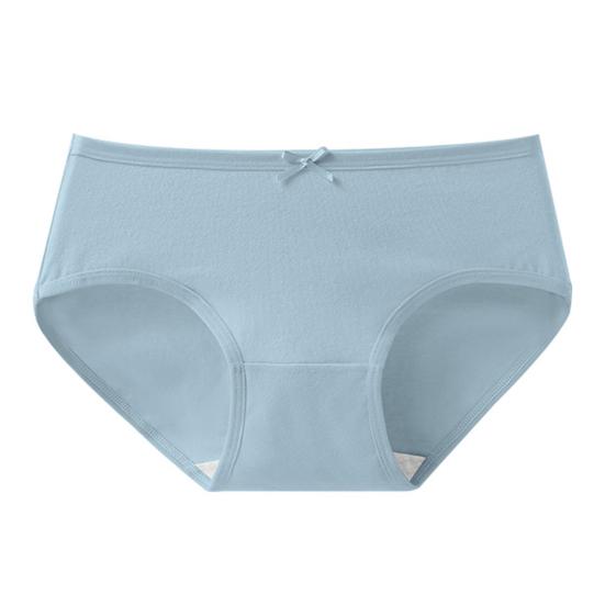 Damen Baumwollslips Einfarbig Hygienische Damenunterhosen Atmungsaktive hochelastische Höschen Unterwäsche