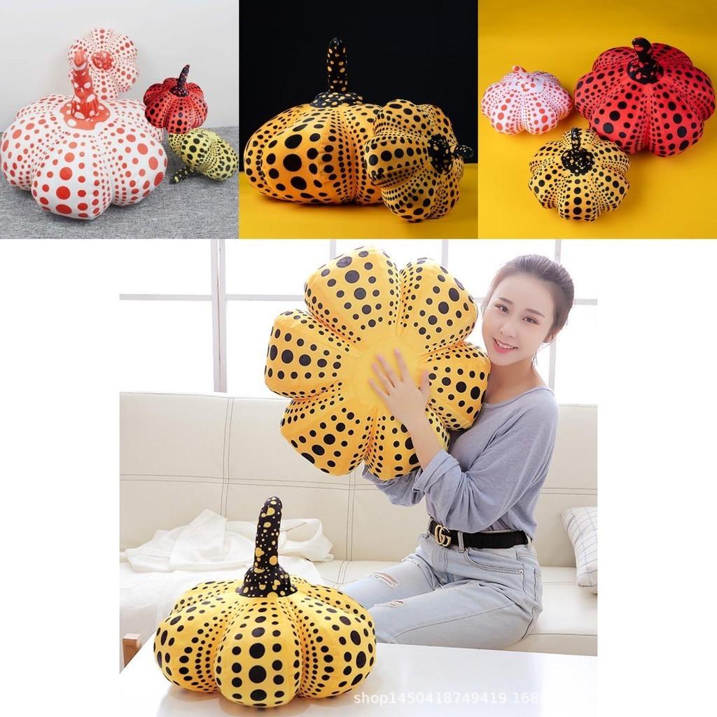 Halloween Wave Point Pumpkin Cushion Pillow Super Soft Plush Toy For Kids And Adults
