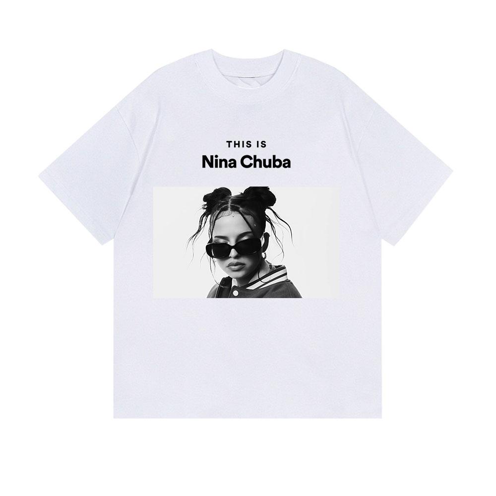 

Nina Chuba Album Tour 2026 Tshirt Men Women Pop Music Hip Hop Short Sleeve TShirts Harajuku Vintage Cotton T Shirt Streetwear S