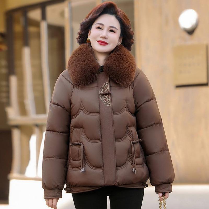 

Новая китайская одежда на вате в моде для пожилых людей, утолщенная зимняя куртка на вате 5XL [Recommended 150-80 kg]