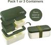 Xiaomi Bento-Box für Erwachsene, Alles-in-Eins Japanische Stapelbare Lunchbox mit Herausnehmbarem Besteckset und Dichtband, Mikrowellen- und Spülmaschinenfest