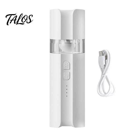 Talos Portable Handheld Fan with Power Bank & Light, Rechargeable Foldable Neck Fan, Large Battery Quiet Operation Desk for Outdoor And Home Use