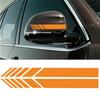 2pcs Car Rearview Mirror Reflective Strip Styling Auto SUV Vinyl Car Sticker Left Right Side Decal DIY Car Body Decals 15*3cm
