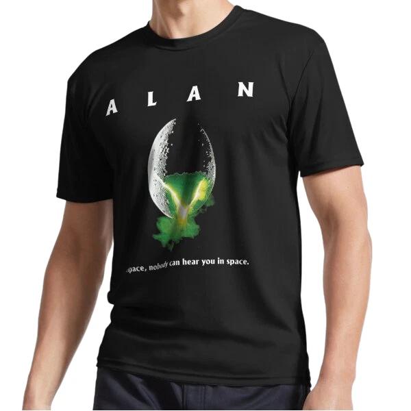 New Alan In Space Nobody Can Hear You In Space Logo T-Shirt Funny Size S to 5XL S