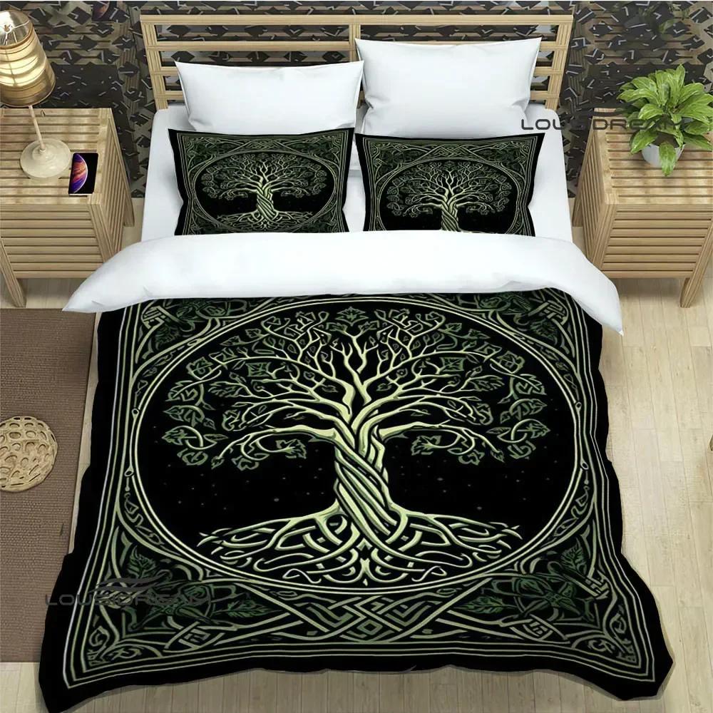 Tree of Life printed Bedding Sets exquisite bed supplies set duvet cover bed comforter set bedding set luxury birthday gift