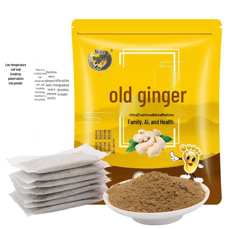 Angelika Beifuß & Safran Ingwer Fußbadpulver für kalte Hände, Füße und Schlaf – Unisex Fußbadebeutel