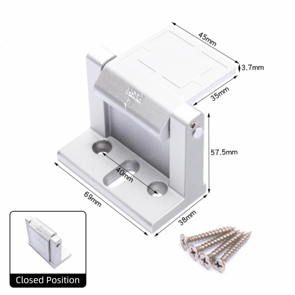 Aluminum Material Door Latch Reinforcement Design Door Bolt Durable Door Chain For Garden