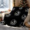 Collingwood Magpies Pattern Blanket for Home Decoration, Bed, Sofa, Car Travel, Camping, Suitable for All Seasons, Birthday Christmas Gift