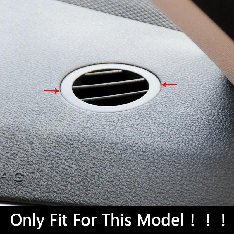 Stainless Steel Dashboard Air Vents Circles Decoration Cover Trim For Mercedes Benz E Class W212 2009-2015 Interior Accessories