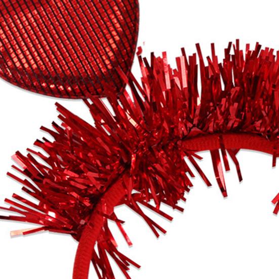 Opaska na Walentynki dla Kobiet Brokatowe Serce Miłości Dodatek do Włosów na Walentynki Ślub Urodziny Artykuły na Imprezę