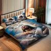 2/3pcs Serene Christ doves holy spirit peace love faithQuilt cover set with printed pattern quilt cover set