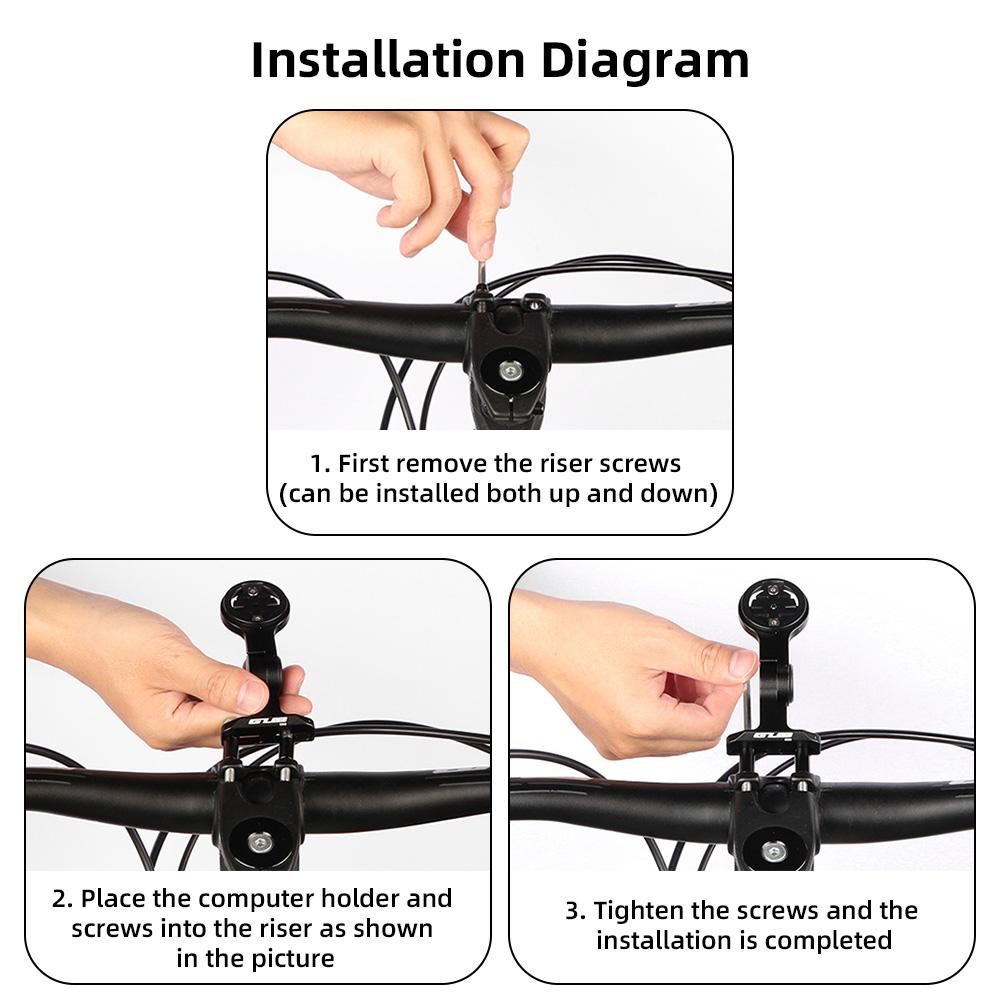 Bike Computer Mount Aluminum Alloy Bicycle Mounting Bracket for Guages Adjustable Bike Front