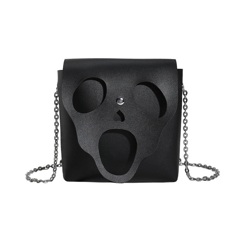 Niche design bag women s new creative funny skeleton small square bag Harajuku Spice Girl wind shoulder messenger bag