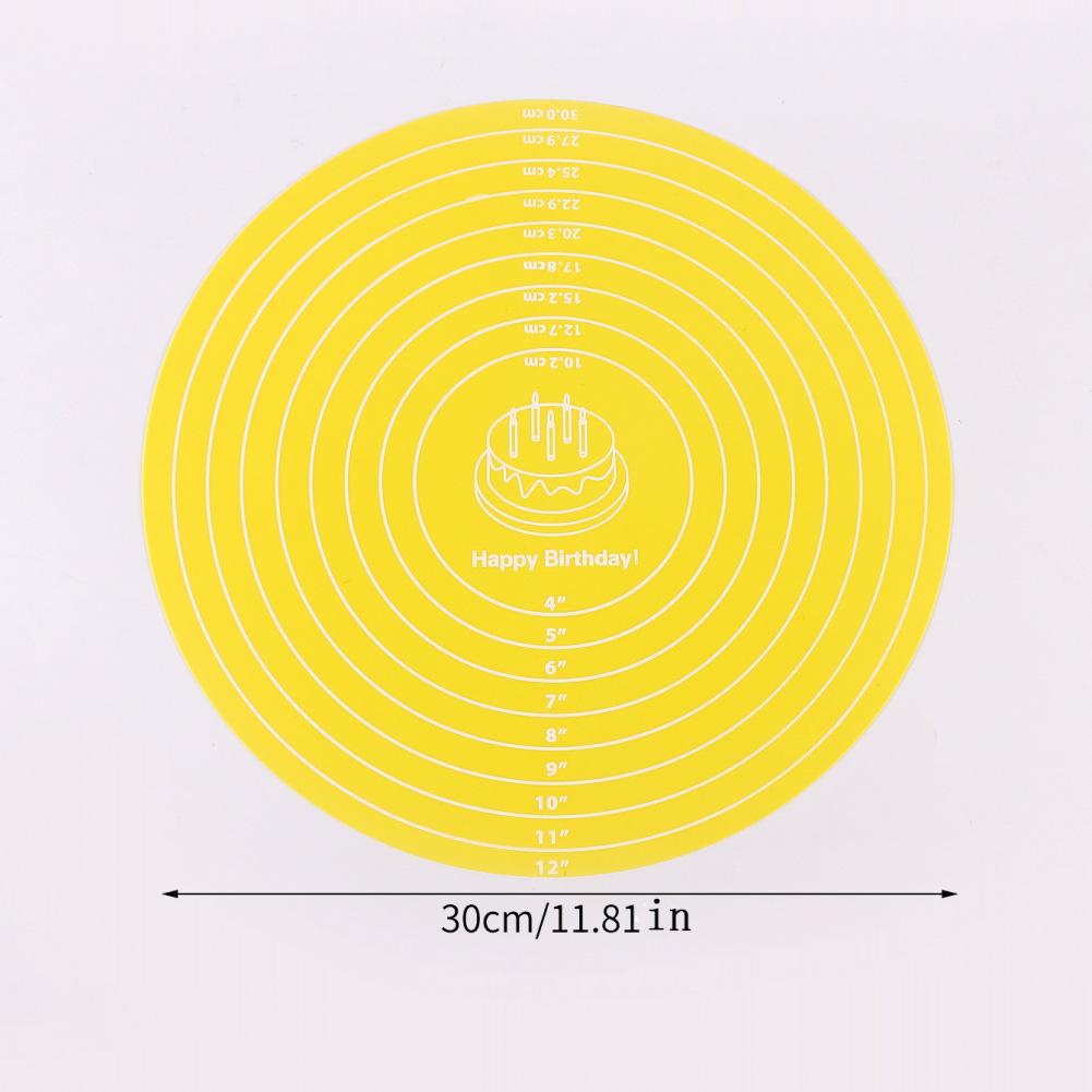 30cm Non-Slip Silicone Baking & Kneading Pad - High Temp Resistant Insulation Mat