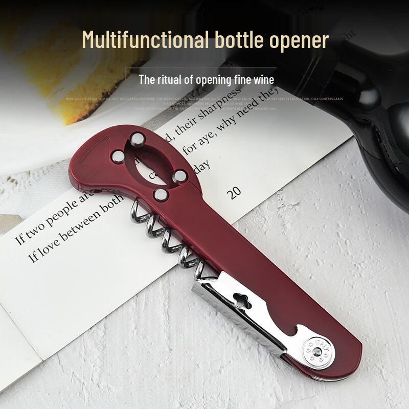 Abdo Manual Multifunction Wine & Bottle Opener (Electroplated Steel)