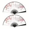 Chinese Fan Student Fan Ancient Style Double Sided Silk Cloth Bundy Plastic Fan