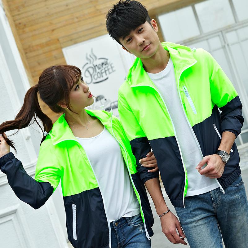 

Парная модная ветровка, мужское пальто, мода в корейском стиле, универсальная повседневная одежда, защита от солнца, тонкая мужская одежда 3XL