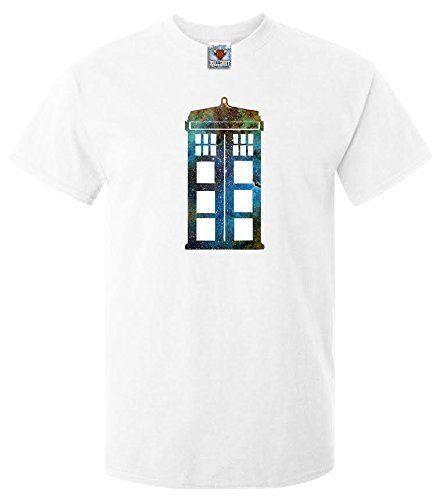 Astral Police Box T-Shirt - Funny t shirt retro fashion sci fi space nebula who