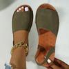 2025 New Summer Women Shoes Female Hot Sale Buckle Strap Women Sandals Casual Sandals Women New Peep Toe Flat Sandals