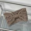 Vintage Y2K Winter Warm Twists Bowknot Hairband for Women Knitting Hairbands Windproof Hair Hoop Sweet Cool Hair Accessories