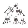 1pc Vintage Cast Iron Key Rings Ornaments Heavy Duty Metal Keys Chain Rustic Skeleton Antique Decor Bar/Home/Restaurant Wall