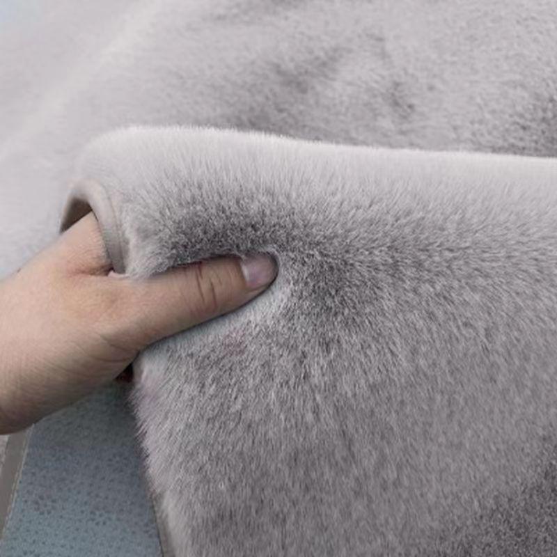 

Nordic Style Faux Wool Plush Rug for Bedroom or Bay Window Decor. Custom Link